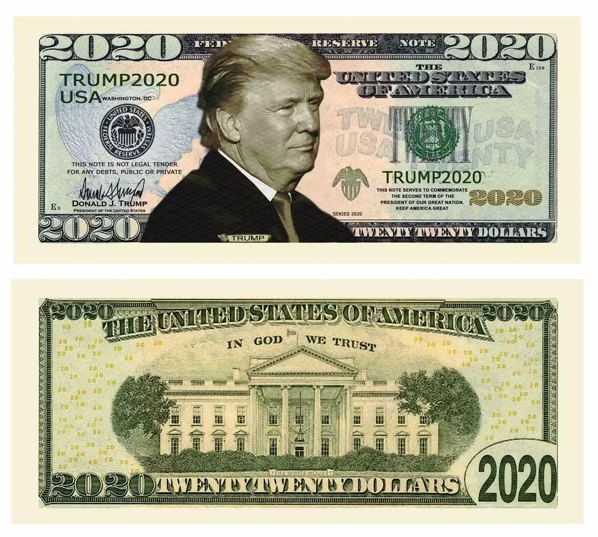 MAGA Donald Trump President 2020 Dollar Bills Pack of 5 eBay