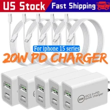 For iPhone 15 16 Pro Max Plus USB-C to USB-C Cable Fast Charging Type C Cord lot