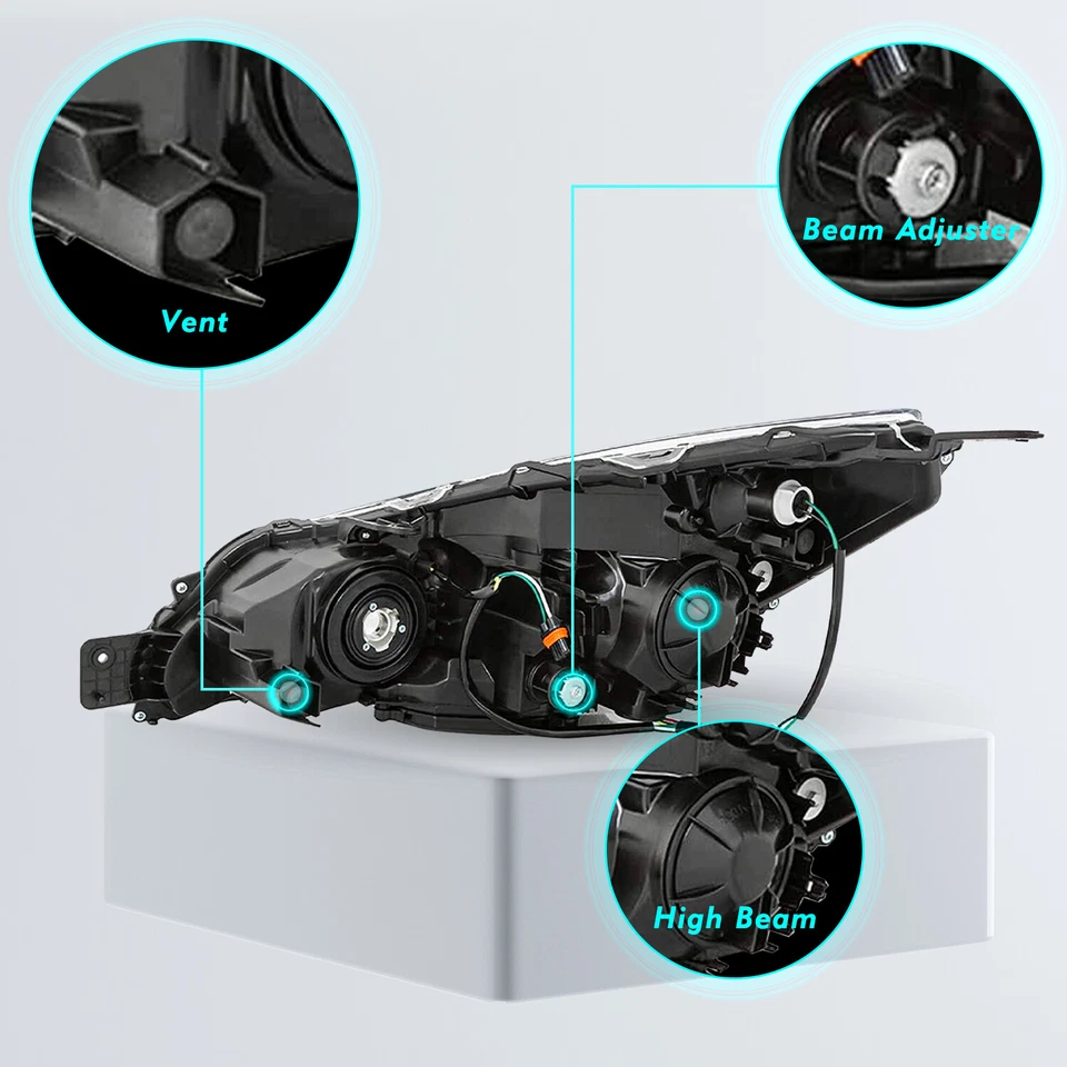 Para 2010-2014 Subaru Outback Legacy projetor 2 peças conjunto de faróis L+R 10-14 - Imagem 4 de 4