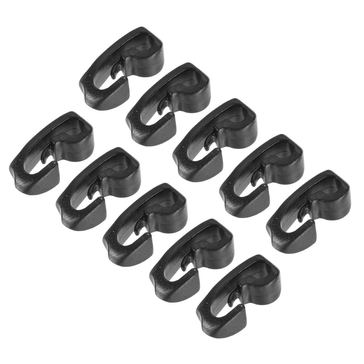 Plastic Snap Clip Hooks Buckle Tent Hook for 4mm Diameter Rope