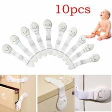 10pcs Baby Kids Child Toddler Fridge Drawer Door Cabinet Cupboard Safety Locks