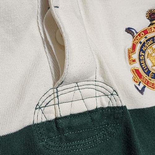 Polo Ralph Lauren Men's Equestrian Crown Logo Striped Long Sleeve Polo Shirt XL - Picture 7 of 12