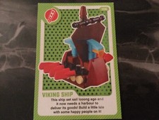 Sainsburys Lego cards 2020. Create The World Living Amazingly. No 106 Viking Shi