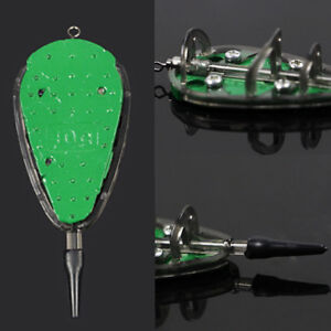 Carp Fishing Feeder Lure Cage Feeders Trap Basket with Lead Sinker Swivels new.