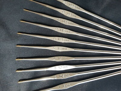 TULIP Fine Steel Gold Point Crochet Hook Lace Tatting PYO 0.45mm