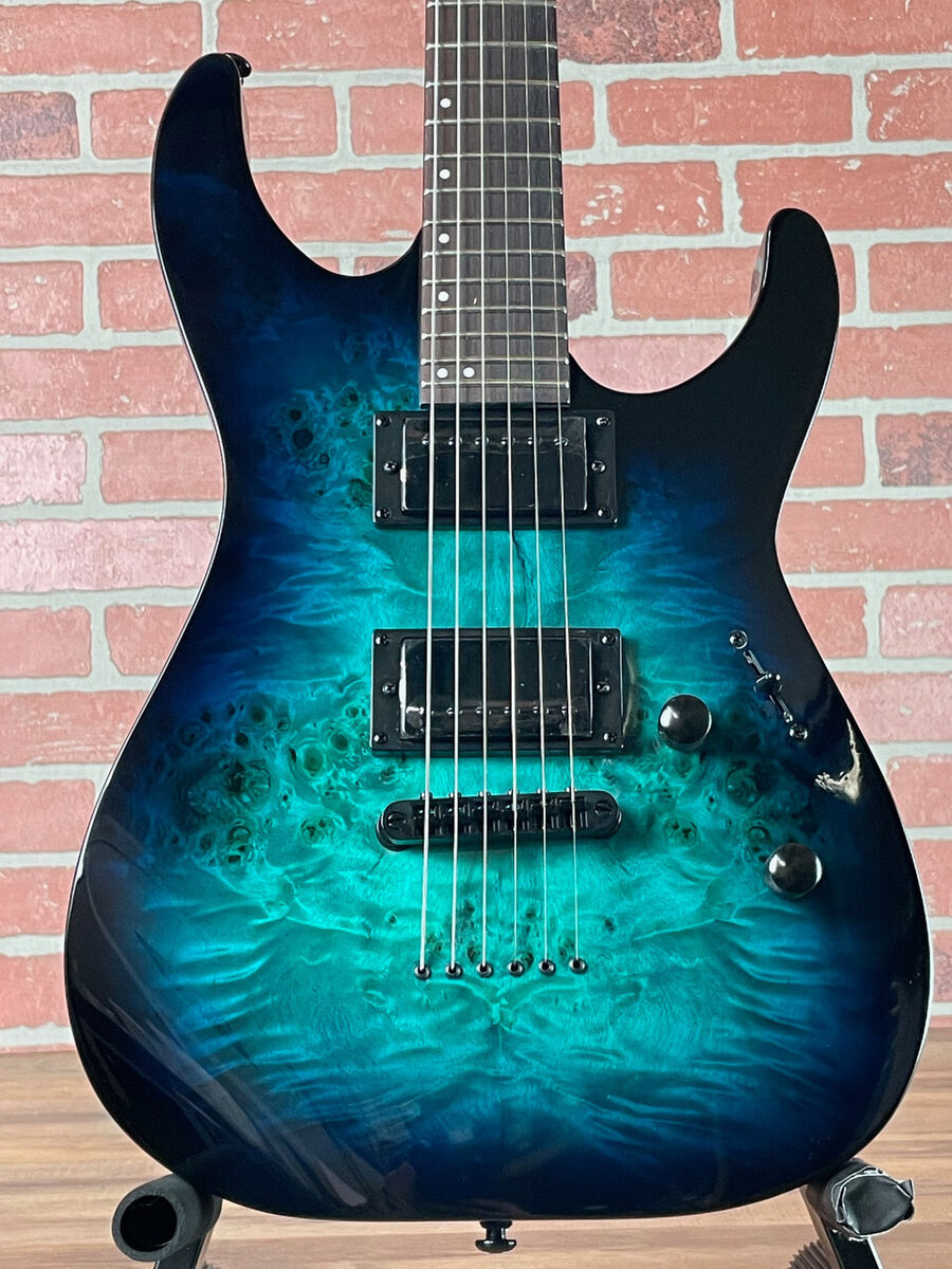 ESP LTD M-200DX Transparent Blue Burst Electric Guitar ESP LTD M-200DX Transparent Blue Burst Electric Guitar