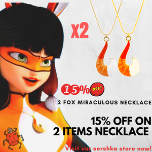 Details About Fox Miraculous Ladybug Volpina Alya Pendant Necklace Superhero Female Free Shipp