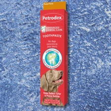 Petrodex Dog Natural Toothpaste Peanut Flavor Tartar Control 2.5 oz