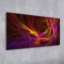 Wall Picture Glass Print Art Home Decor Abstract fractal Fractal art 100x50