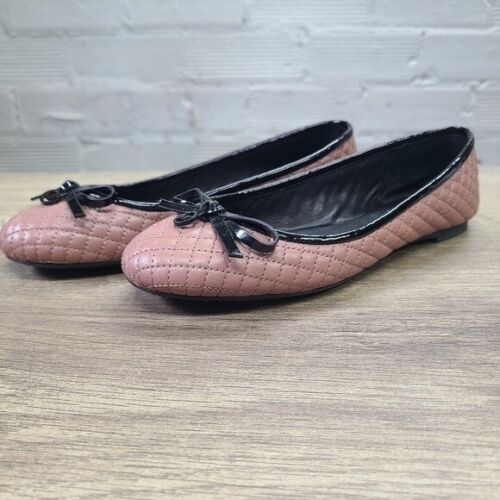 Michael Kors "Melody" dusty rose quilted ballet flats Size 5.5M - Picture 2 of 9
