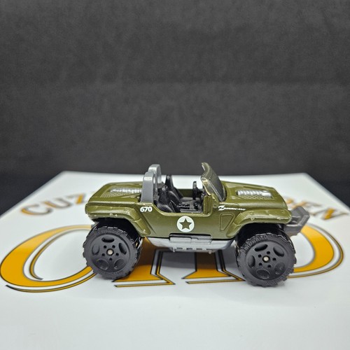 2006 Matchbox #58 - Jeep Hurricane Olive Green MBX Metal J6319 Loose - Picture 7 of 10
