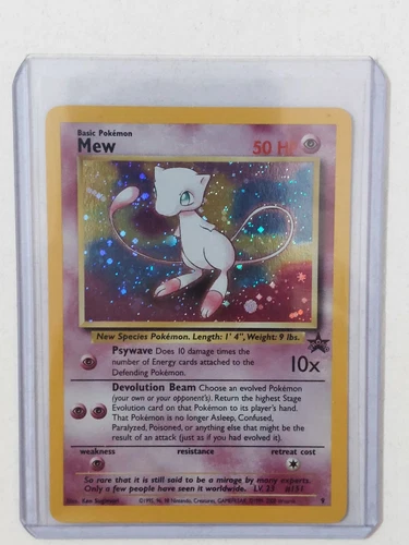 Pokemon Mew #9 Black Star Promo Holo Vintage D22