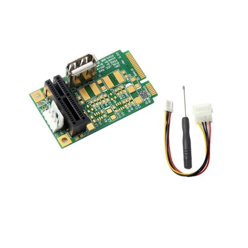 Mini PCIe To PCI express 1x slot adapter riser card PCI-e test tool Power Supply - Picture 2 of 6