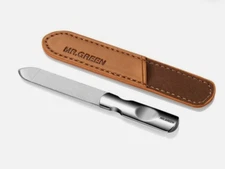 Father Day Gift- MR GREEN Solid Stainless Double Sided Nail File & Case Manicure