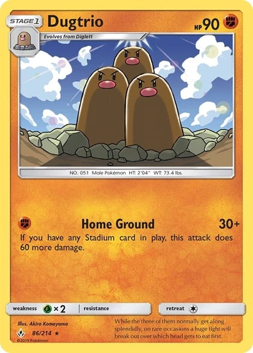 Dugtrio 86/214 Sm-Unbroken Bonds