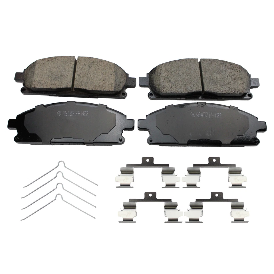 Akebono ProAct Front Disc Brake Pads For Acura MDX 2003-06 Nissan Quest 2004-16 - Image 2 of 4