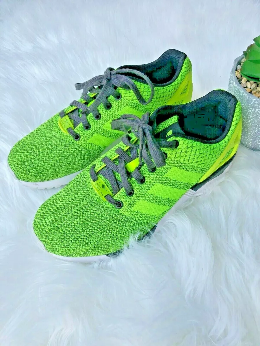 adidas Men&#039;s Flux Torsion Neon Green Weave Sneakers Size: US 8.5 | eBay