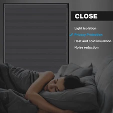 Changshade CUSTOM 85% Blackout Window Zebra Shades Cordless Dual Roller Blinds