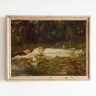 Ophelia by Friedrich Wilhelm Theodor Heyser Victorian Wall Art Poster Print