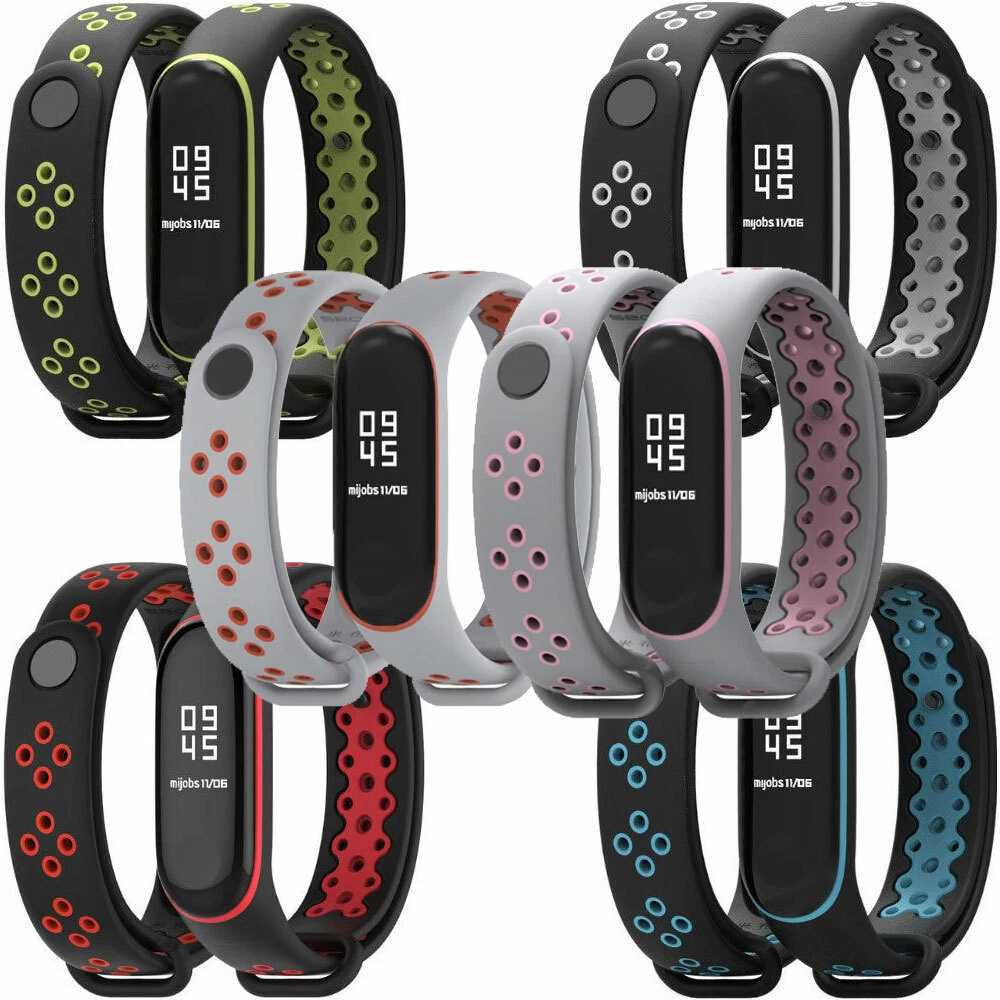 Recambio Mi Band 3 4 Correa Pulsera Impermeable Silicona MiBand Pulsera Xiaomi e