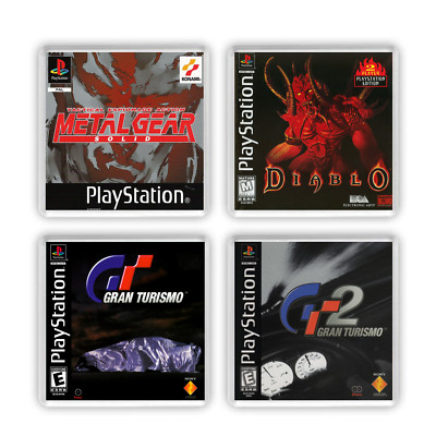 Metal Gear-Diablo Gran Turismo Tasse Untersetzer Set x4 Arcade Retro Geschenke für Gamer