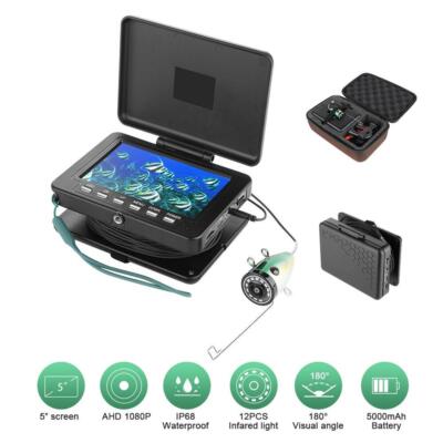5'' Screen Underwater Ocean Fishing Camera DVR Video Recoding HD 2MP Fish Finder