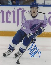 Tampa Bay Lightning Tyler Johnson Signed Autographed 8x10 NHL Photo COA #11