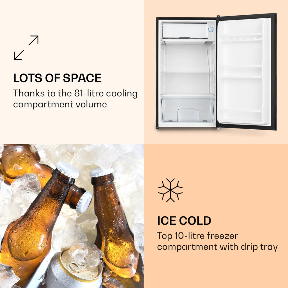 Frigorífico Combinación Frigorífico Independiente con Congelador Pizarra 90 L - Imagen 3 de 4