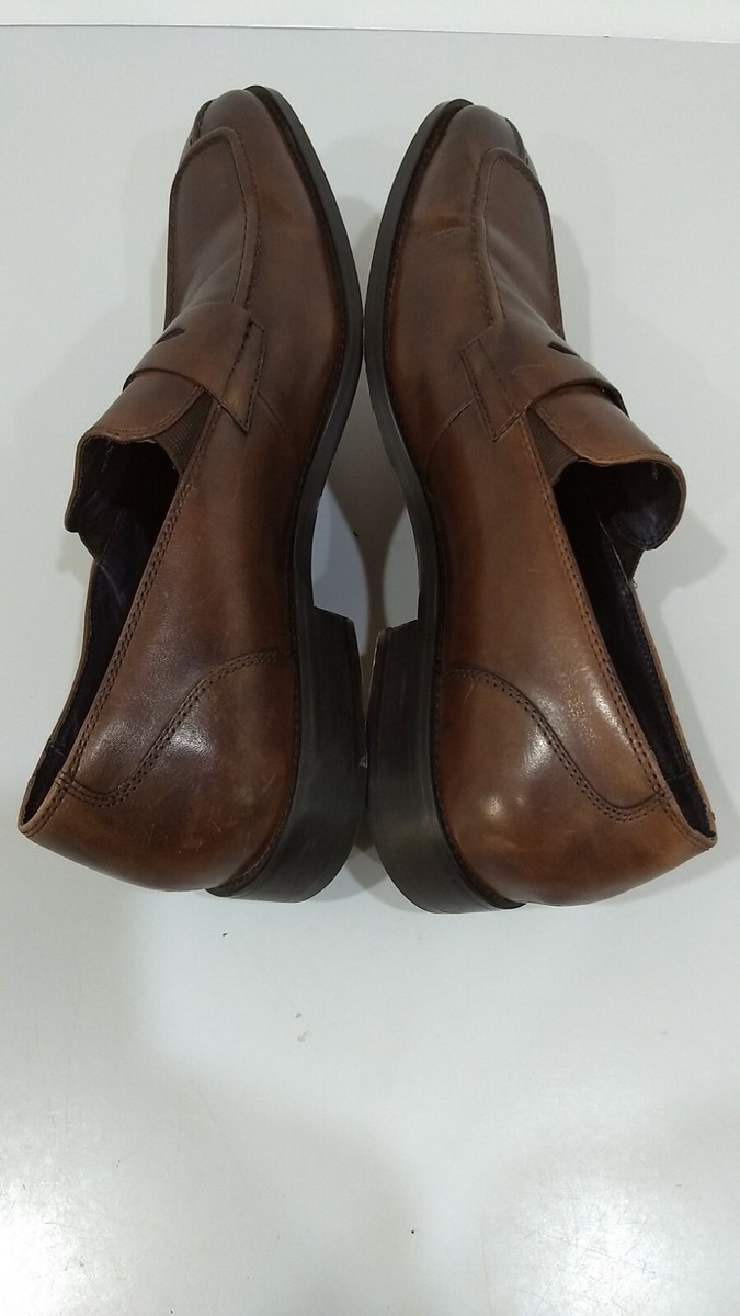Aston Grey Collection Brown Leather Loafers Dress Shoes  display picture 3