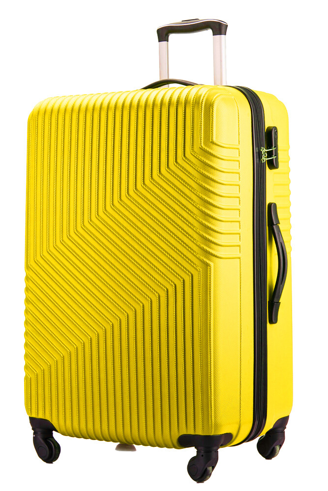 Large Suitcase & Medium Cabin Luggage 4 Wheel Hard Shell ABS Travel