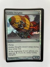 MTG ERROR MISPRINT MISCUT FOIL MIRRODIN GOBLIN DIRIGIBLE CARD OFF CENTER OFFSET