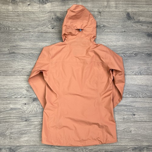 Giacca antipioggia Patagonia Boulder Fork taglia XS donna Siena argilla zip intera $229 - Foto 12 di 17
