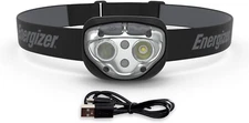 Rechargeable LED Headlamp Pro400, IPX4 Water Resistant, High-Powered Bright LED,