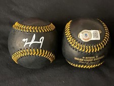 Nelson Rada Los Angeles Angels Auto Signed Black Baseball Beckett WITNESS COA