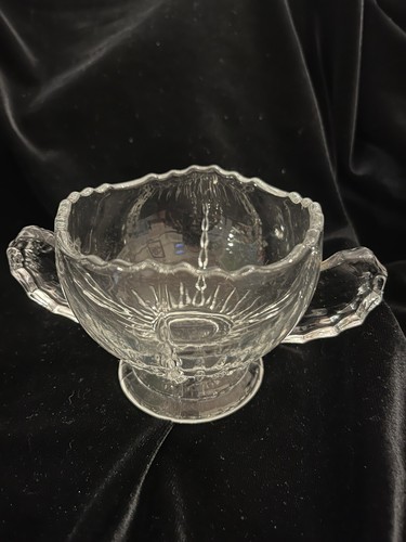 VHTF Vintage Martinsville Clear Glass RADIANCE Open Sugar Bowl FREE SHIPPING - Bild 2 von 7
