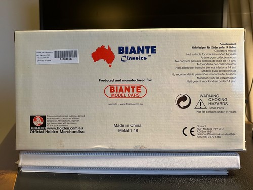 1996 Bathurst 5th Place Holden VR Commodore #05 Brock / Mezera Biante Model Cars - Picture 8 of 8