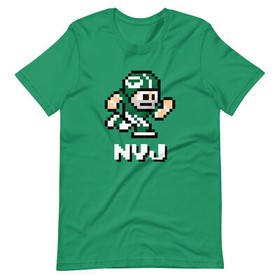 New York Jets NY NES Football Player 8-bit Tecmo Super Bowl Nintendo T-Shirt