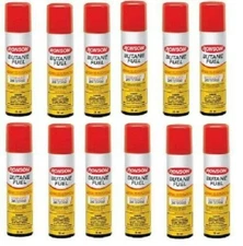 RONSON BUTANE FUEL 42 gr can 12 Pcs Original Multi-fill Ultra Butane made in USA