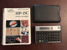 Vtg. Hewlett Packard HP 15C Scientific Programmable Calculator w/Case, Manual