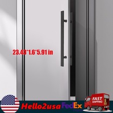 Pair Of H Shape Double Sided Stainless Steel Door Handle Sliding Barn Door Hanle