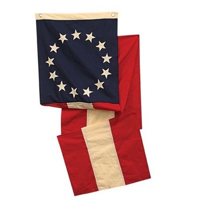 New Primitive Americana PATRIOTIC BETSY ROSS FLAG RUNNER Banner 90'' Long