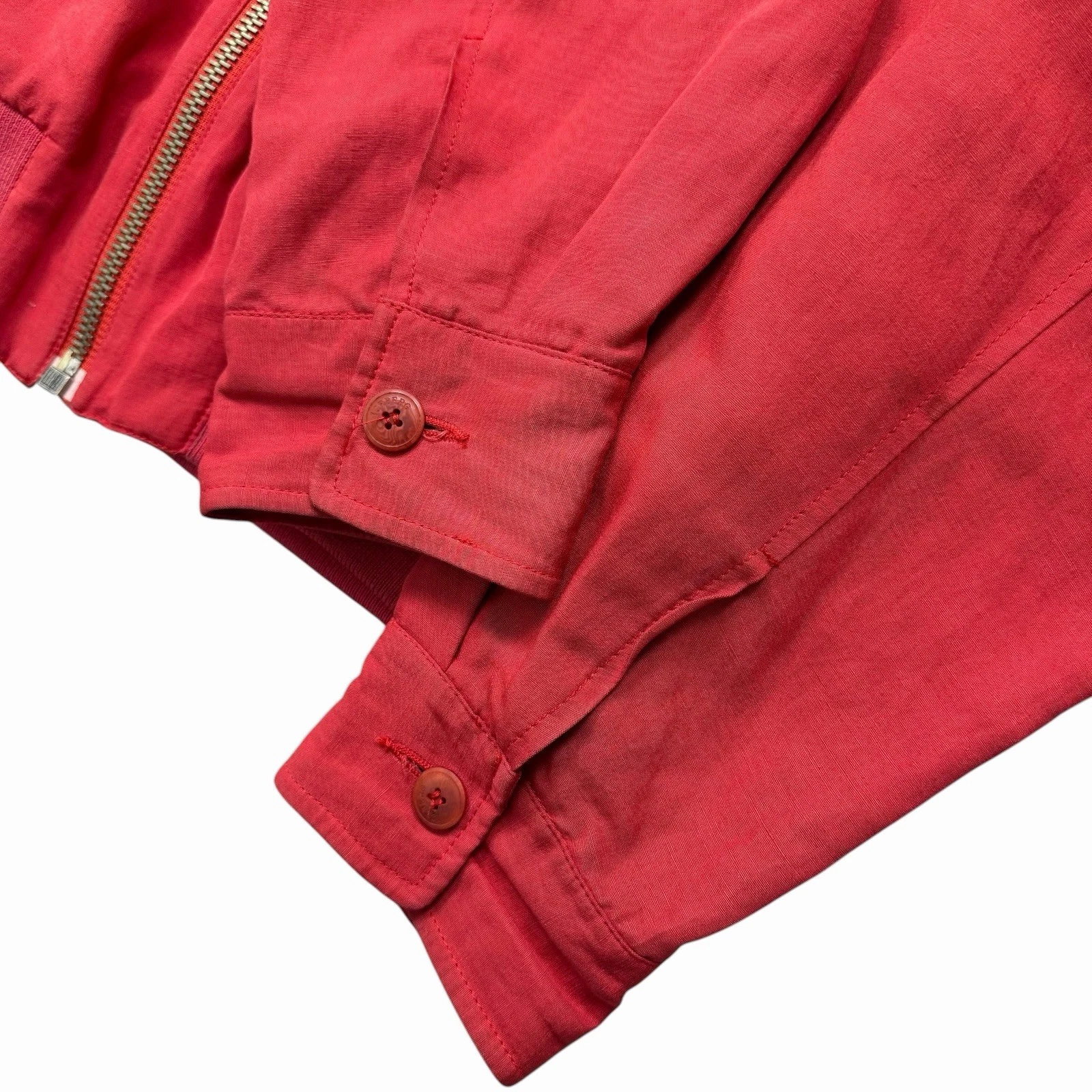 VTG 90s ICEBERG PEANUTS SNOOPY EMBROIDERED BOMBER JACKET RAYON LINEN SIZE 50 - product detail image 4
