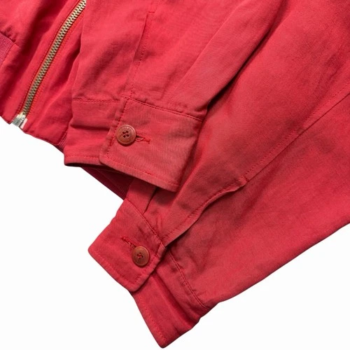 VTG 90s ICEBERG PEANUTS SNOOPY EMBROIDERED BOMBER JACKET RAYON LINEN SIZE 50 image 4