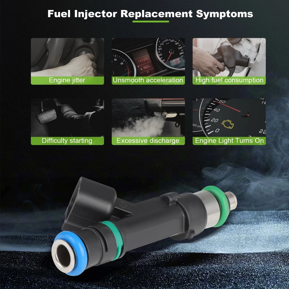 Inyectores de combustible 8 piezas para Buick Lucerne Cadillac STS SRX DTS XLR 4,6 L 12577869 Foto 4 de 4