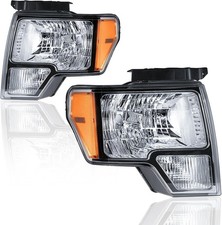 Headlights For 2009-2014 Ford F150 Pickup F-150 2010 2011 2012 2013 Amber Reflec Headlights For 2009-2014 Ford F150 Pickup F-150 2010 2011 2012 2013 Amber Reflec