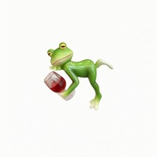 Cartoon-Frosch Figur Skulptiert Froschfigur Farbig f&uuml;r Wohnraum