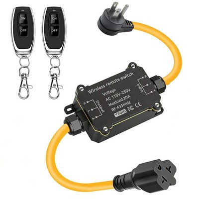 AC110V Waterproof Remote Control Power Switch,Equipped with a Multi-Functiona...