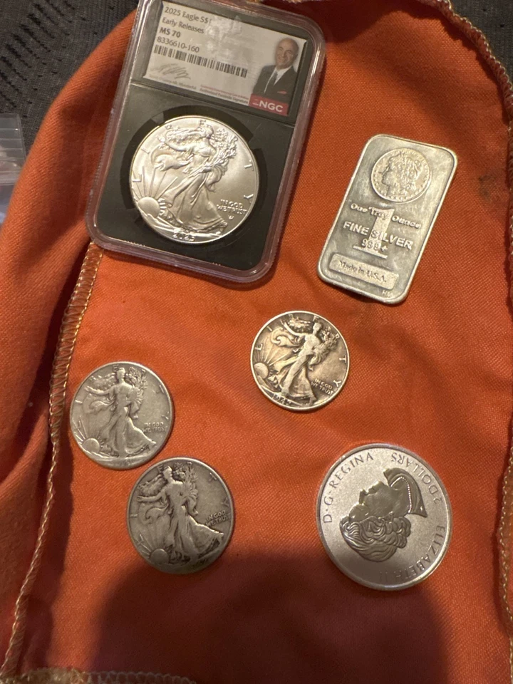 mystery lot silver 2oz ( read description) with a chance of gold. - Image 2 of 4