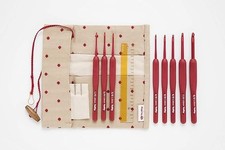 Tulip ETIMO Red Crochet Hook Set TED-001 with Cushion Grip ergonomic handle NEW