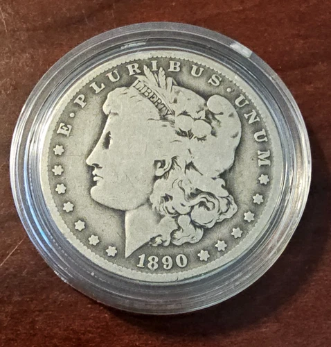 1890 O Morgan Dollar Fine 90% Silver $1 US Coin Collectible